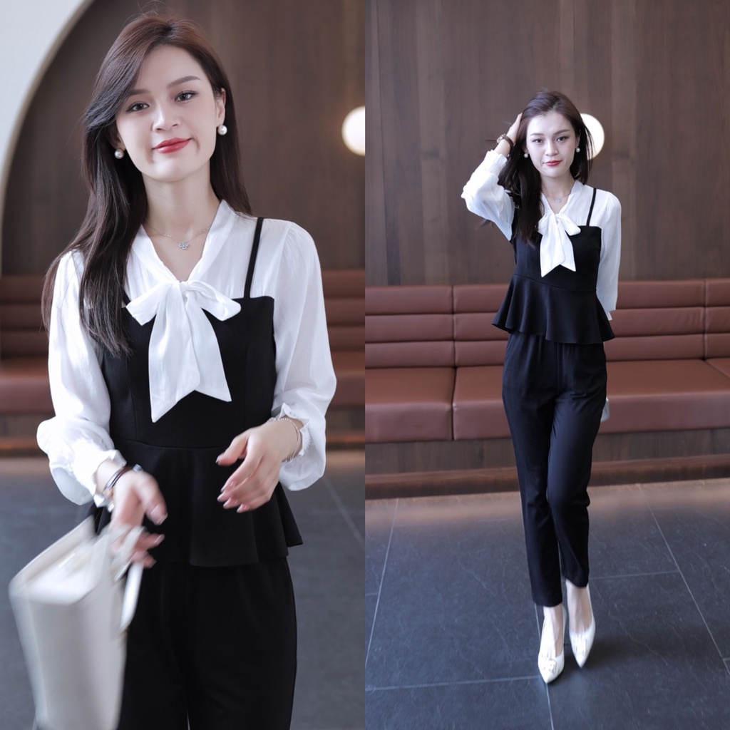 Bộ Trang Phục Hai Mảnh Mùa Xuân 2023 Phong Cách Hàn Quốc Hợp Thời Trang Cho Nữ