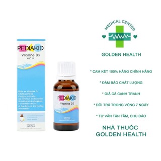 Vitamin d3 cho trẻ sơ sinh pediakid d3 lọ 20ml date 2.2025