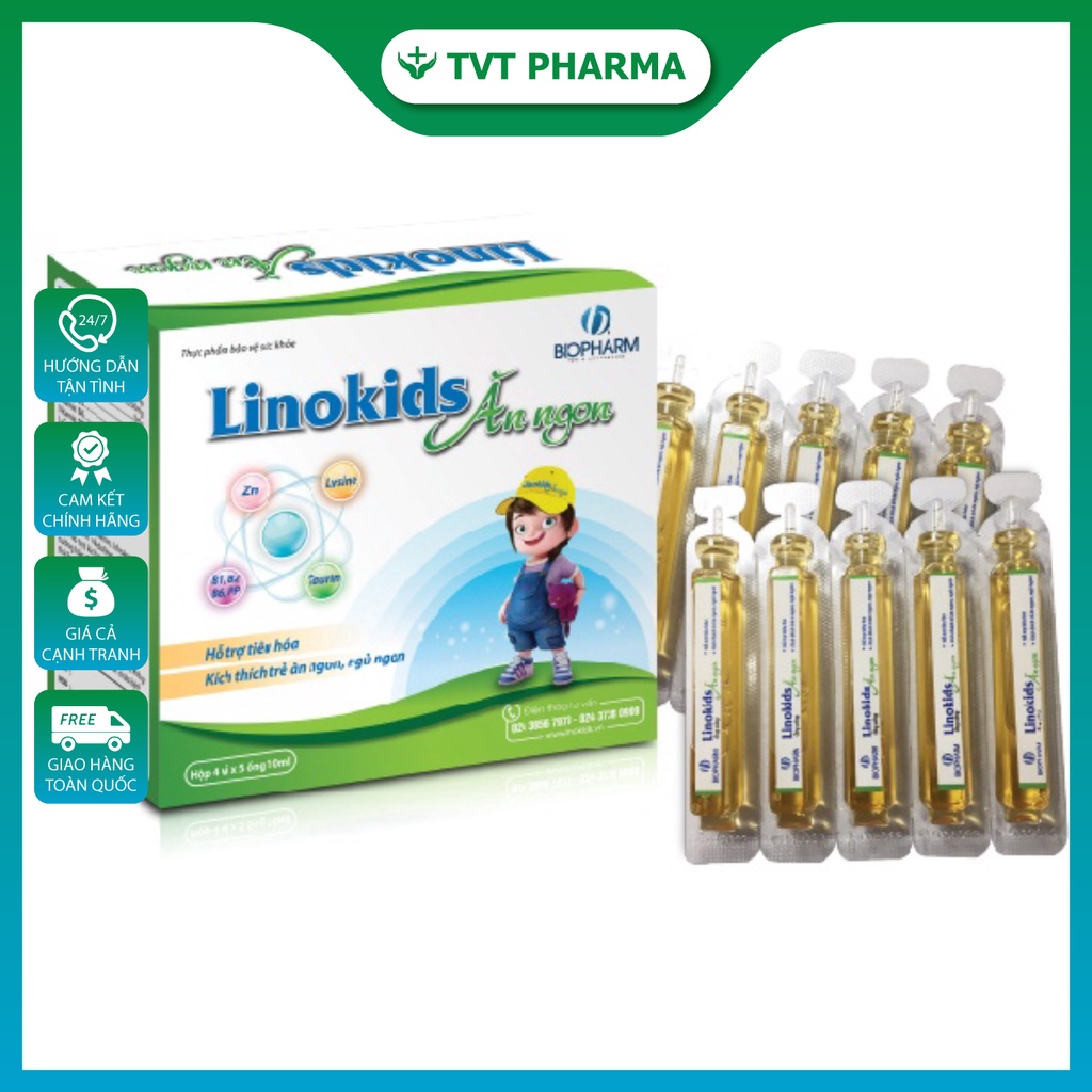 Linokids Giúp Bé Ăn Ngon, Tăng Cường Khoáng Chất, Kích Thích Hệ Tiêu Hóa