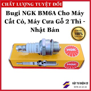 Bugi ngk bm6a cho máy cắt cỏ, máy cưa gỗ 2 thì - nhật bản