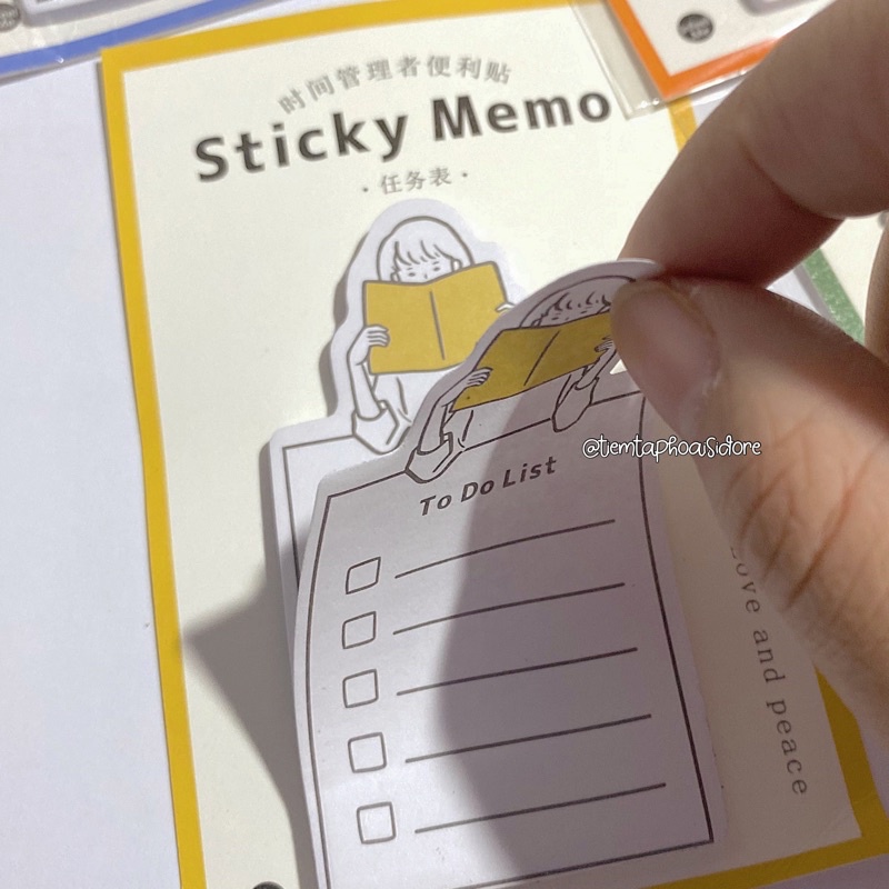Giấy ghi chú lên kế hoạch STICKY MEMO
