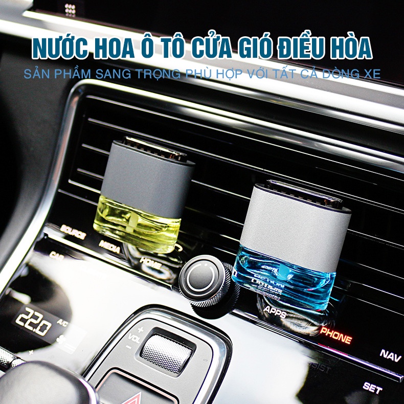 Nước Hoa Ô Tô Cao Cấp Nhập Khẩu Kẹp Cửa Gió Điều Hòa Xe Hơi Hương Thơm Khử Mùi Xe 2