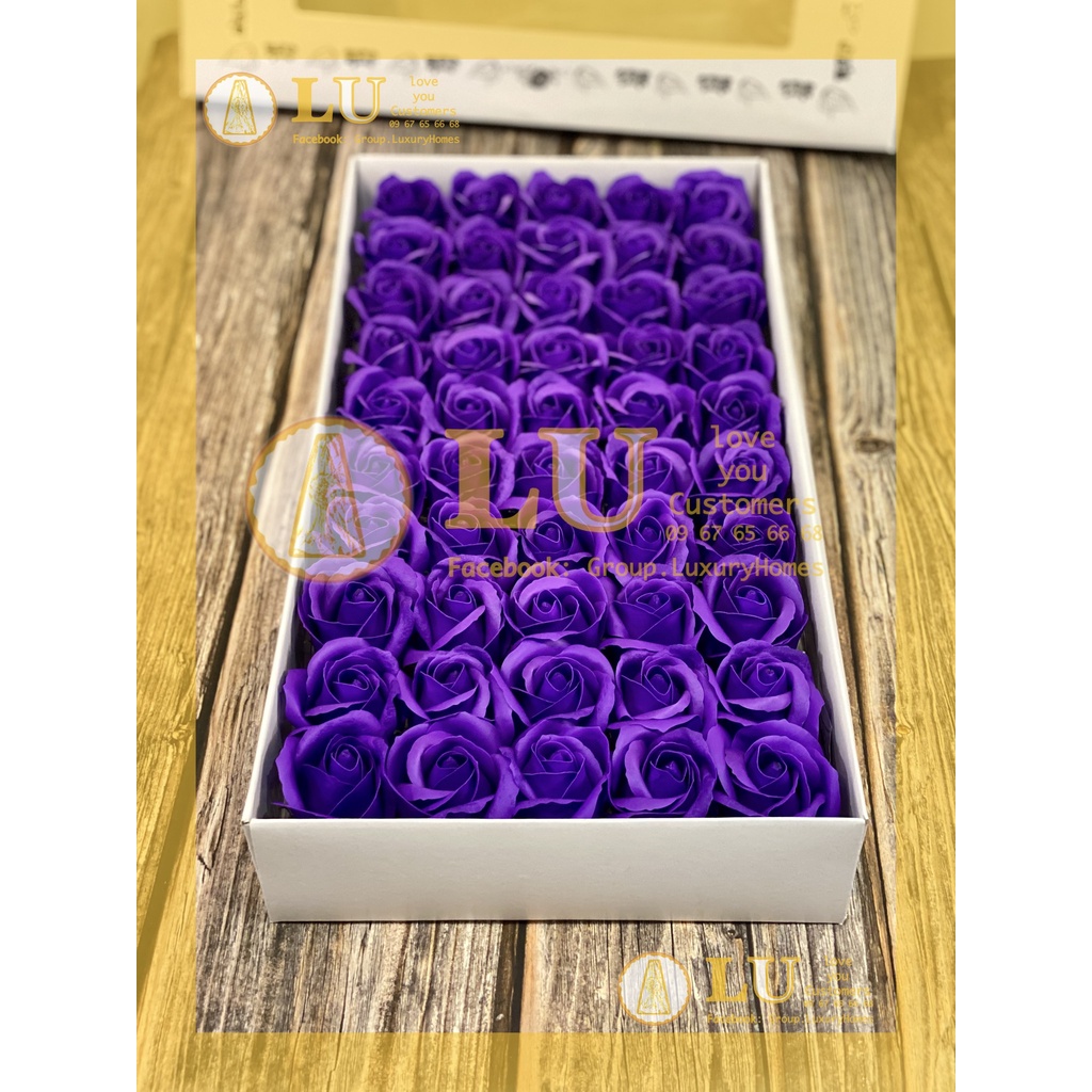 Hoa sáp 3 lớp 50 bông | LU
