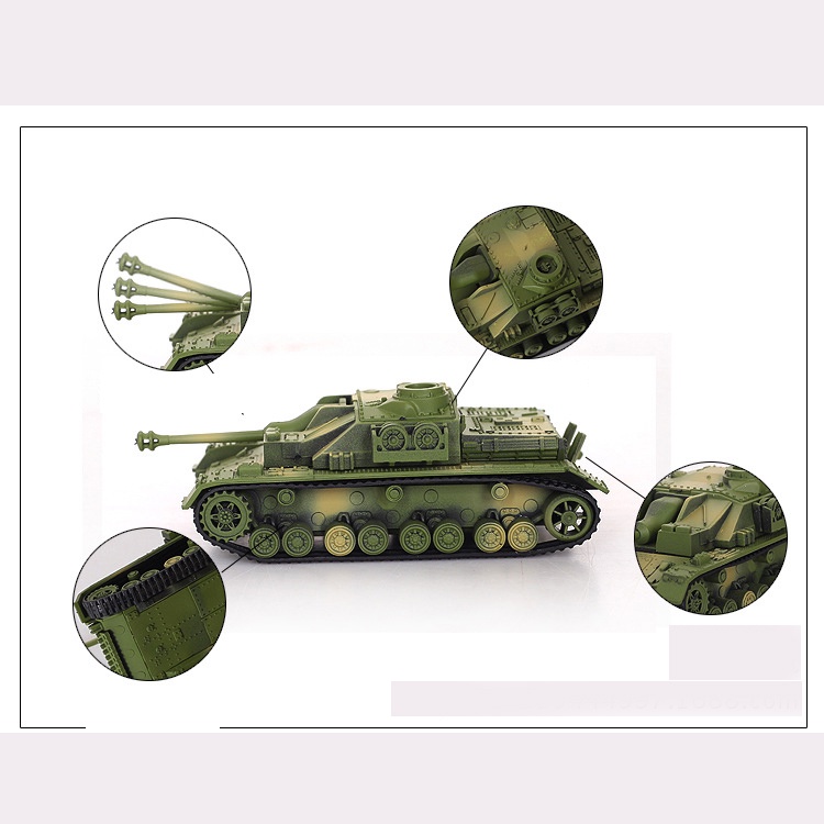 Mô tả  Mô hình Xe Tăng Quân Sự STUG IV Tĩnh lắp ráp 4D  tỉ Lệ  1:72