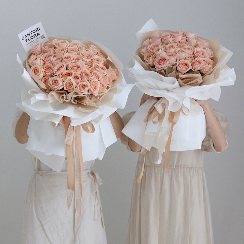 Giấy gói hoa ❤️2 mặt 2 màu trơn❤️ phong cách Hàn Quốc 58*58 cm