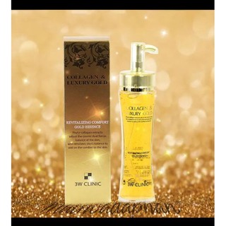 Serum vàng 24K Luxury Gold Clinic Hàn Quốc giúp da trắng sáng dưỡng ẩm chống lão hóa và căng bóng da 150ml