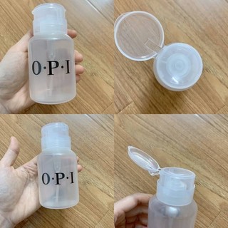 Bình đựng nước rửa aceton có đầu nhấn lò xo OPI 🌺FREESHIP🌺bình trong suốt dạng nhấn có van khoá nhựa siêu bền tốt giá rẻ