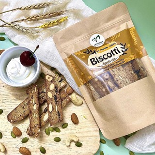 Biscotti Nguyên Cám Truyền Thống 6 Loại Hạt , Không Đường Trắng , Tốt cho Sức Khỏe , Ăn Kiêng Giảm Cân