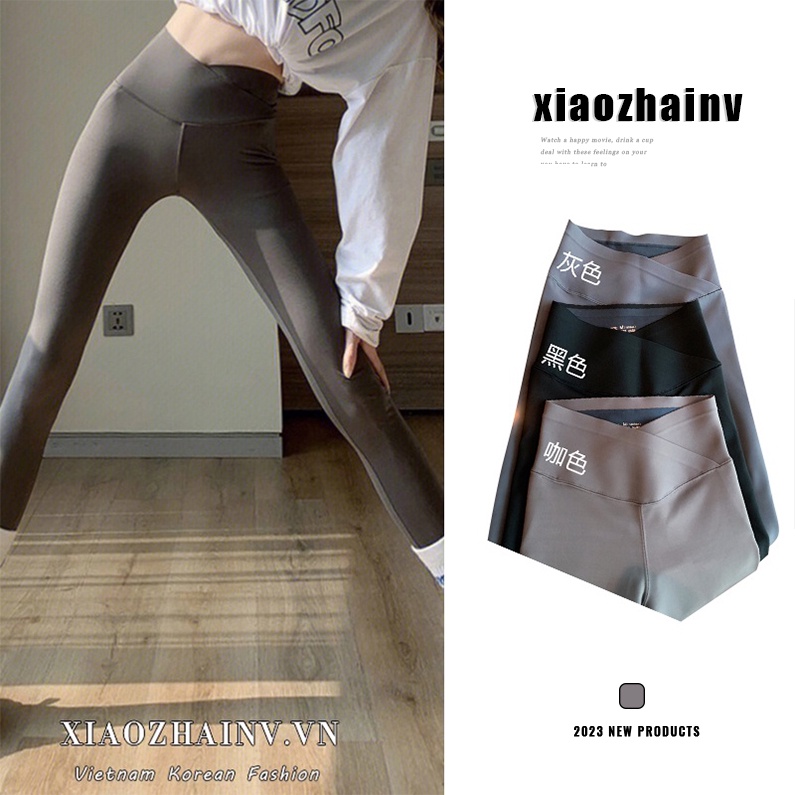 Quần legging Xiaozhainv dáng ôm thời trang thể thao mùa thu dành cho nữ | BigBuy360 - bigbuy360.vn