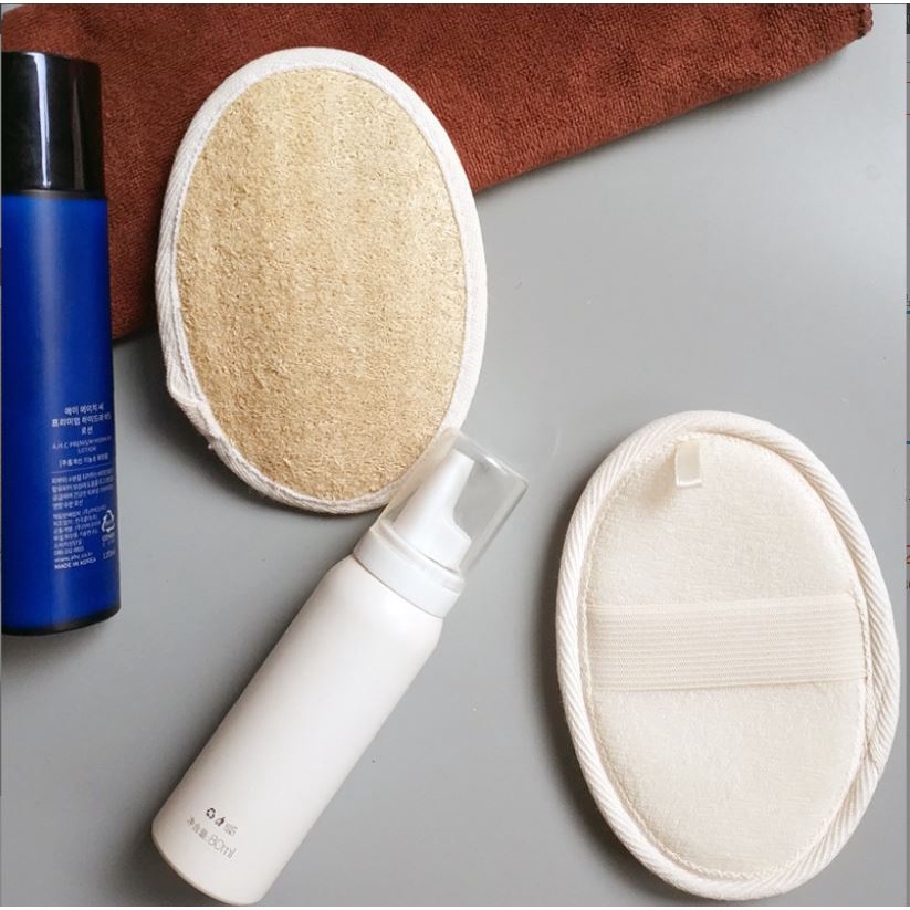 Bông tắm xơ mướp tắm chà lưng ki ghét tẩy tế bào chết body handmade oganic