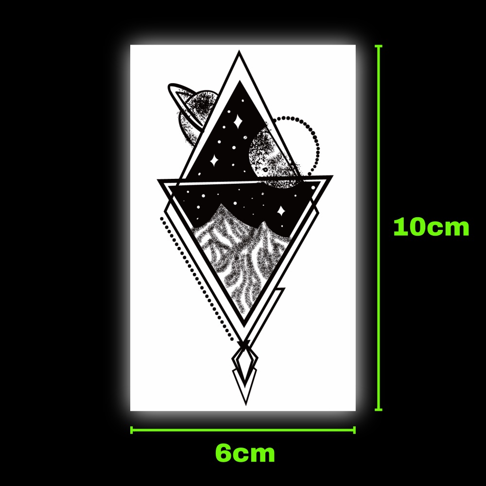 Miếng dán hình xăm tạm thời SAI MAGIC TATTOO 484 10CM×06CM chống thấm nước lâu trôi lên đến 2 tuần