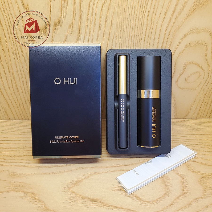 Kem nền dạng thỏi OHUI cao cấp set 2 món ULTIMATE COVER