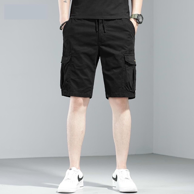 Quần Short Kaki Nam Co Giãn 4 Màu Chất Đẹp Cao Cấp
