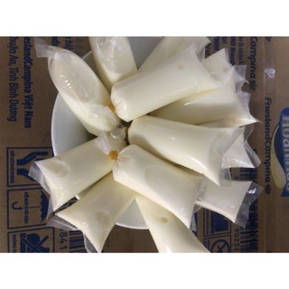 Set 10 Bịch  Sữa Chua Nhà Làm Loại 60ml Vị Tự Nhiên K Dăm Đá - Sữa Chua Từ Sữa Bò Tươi Củ Chi -Yaour bịch- Sữa Chua Túi