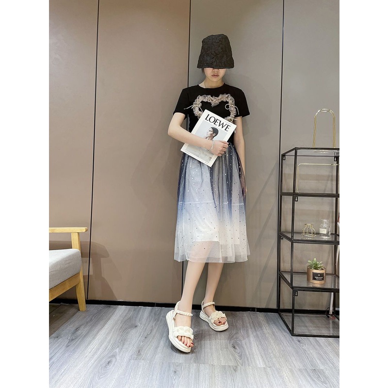 Dép ngọc trai phong cách tiên nữ đi ra ngoài năm 2023 mẫu mới