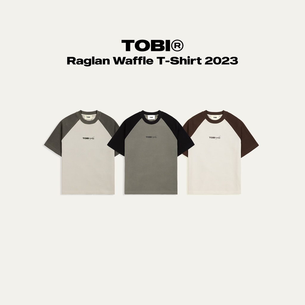 Áo thun Waffle Raglan TOBI