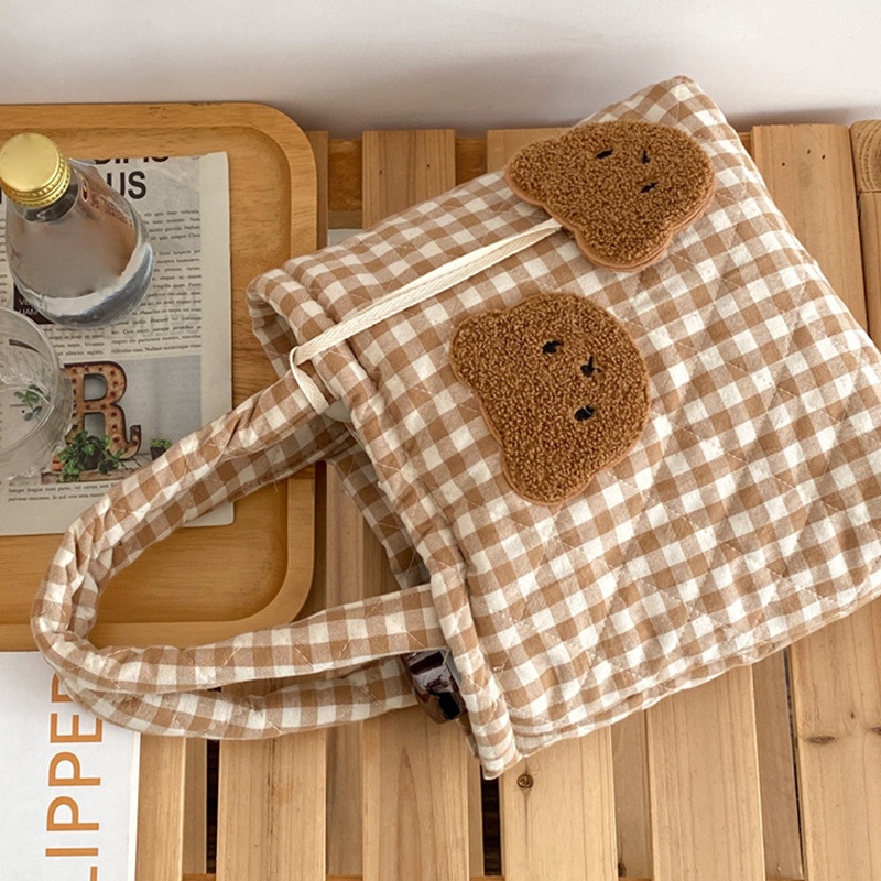 Babyfair Túi ăn trưa Polyester Bữa tối cách nhiệt đựng thực phẩm dã ngoại Dễ thương Mềm mại Dung tích lớn hành lý