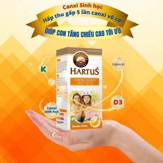 Hartus Canxi nhập khẩu Châu Âu - Bổ sung Canxi, vitamin K+D3 ,Phát triển chiều cao Tối Đa