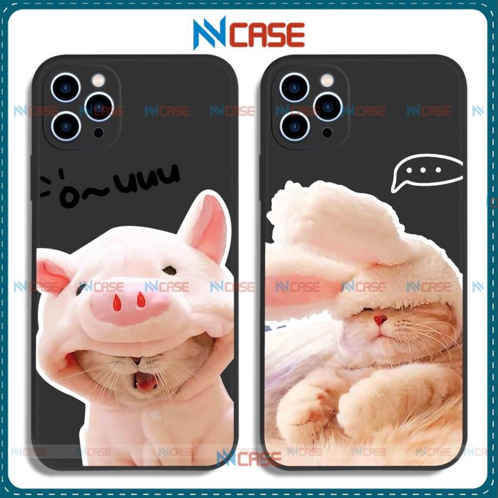 Ốp lưng iphone cặp đôi hoạt hình độc lạ mèo ngộ nghĩnh dễ thương đẹp cho ip 6/6s/7/8/X/XS/11/12/13/14 Pro Plus Max