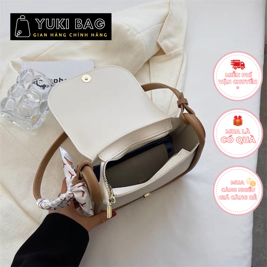 Túi xách nữ đeo chéo, đeo vai Yuki Bag, dùng đi chơi, đi học, đi làm, chất da đẹp, thời trang cao cấp size 21cm YB354