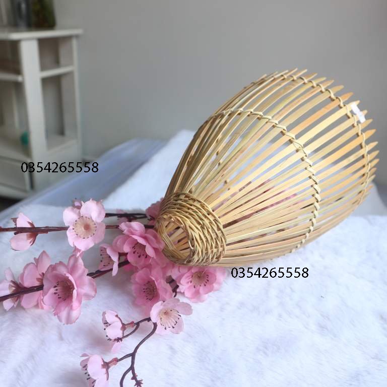 Đèn tre nơm nhọn | lồng đèn, chụp đèn treo trang trí