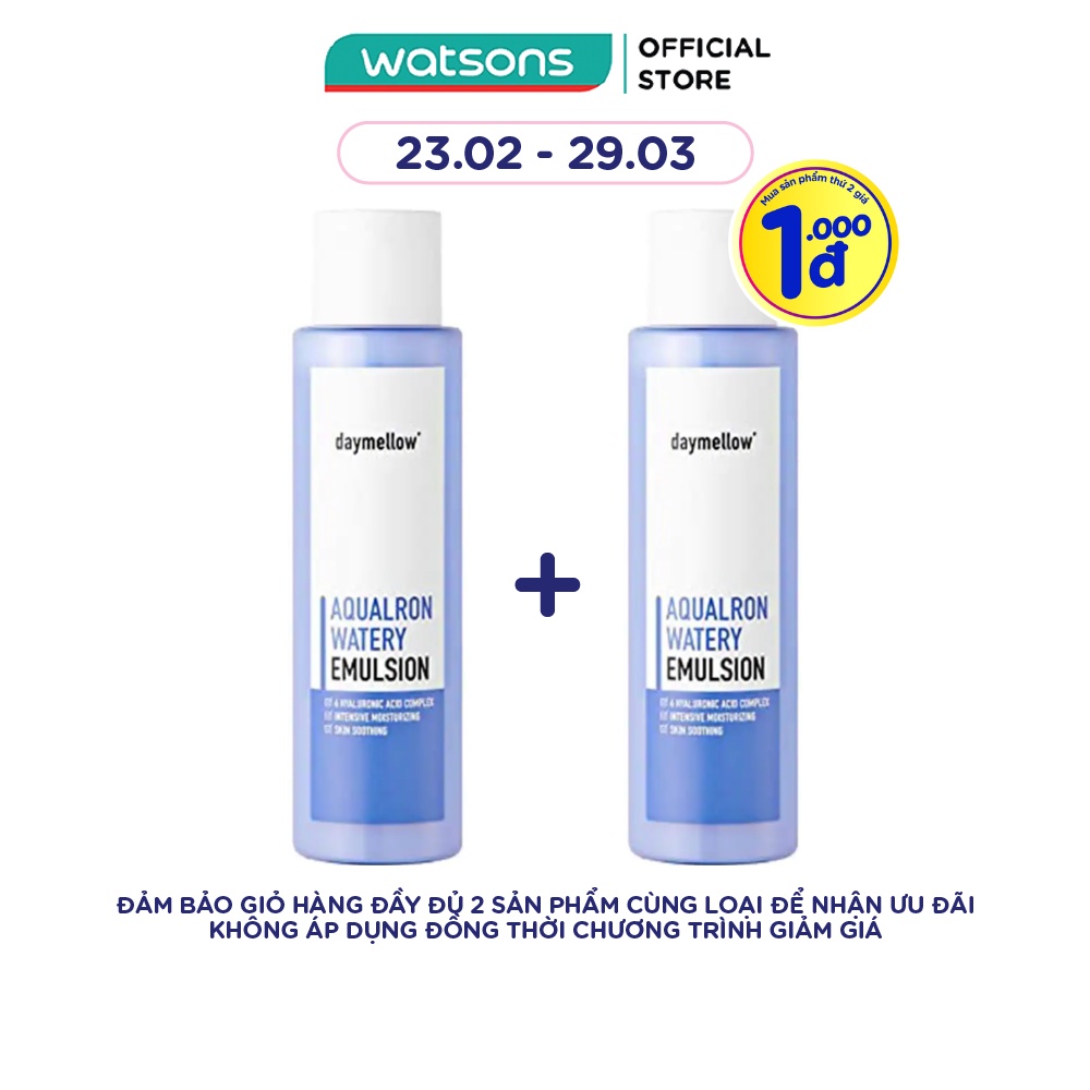 Sữa Dưỡng Daymellow Dưỡng Ẩm & Làm Dịu Da Aqualron Watery Emulsion 300ml