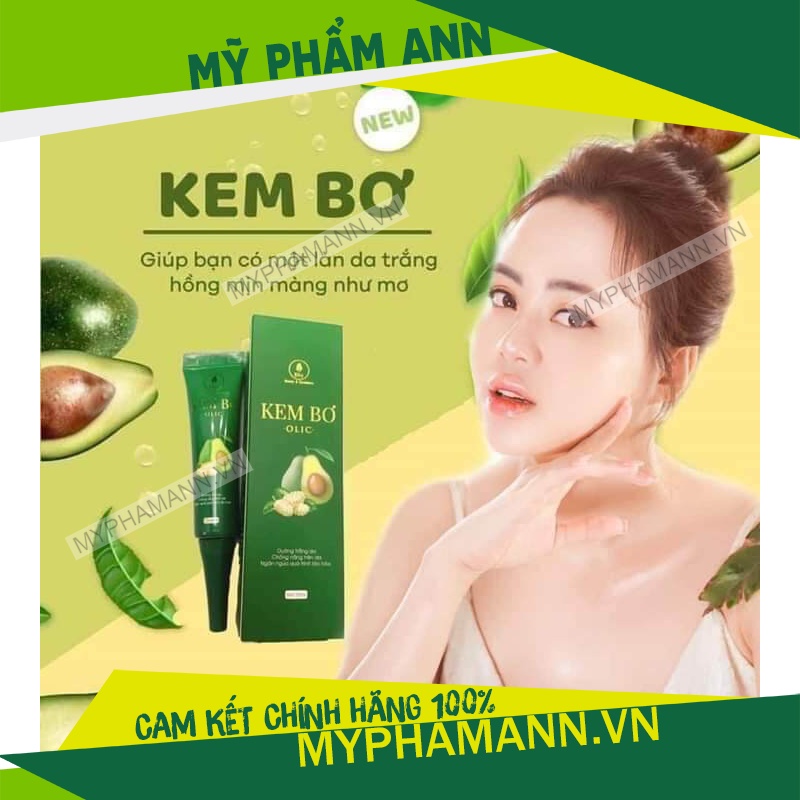 Kem Bơ Cấy Trắng Nano Olic Chính Hãng - Dưỡng Da Trắng Hồng Mờ Thâm Sạm - Mỹ Phẩm Olic