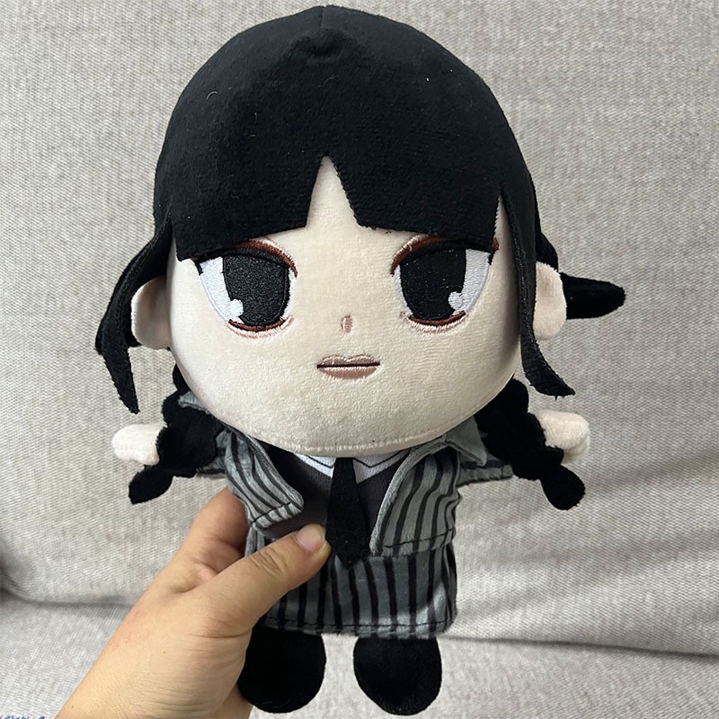 LAHOMIA Búp bê nhồi bông Wednesday Addams dùng làm quà tặng