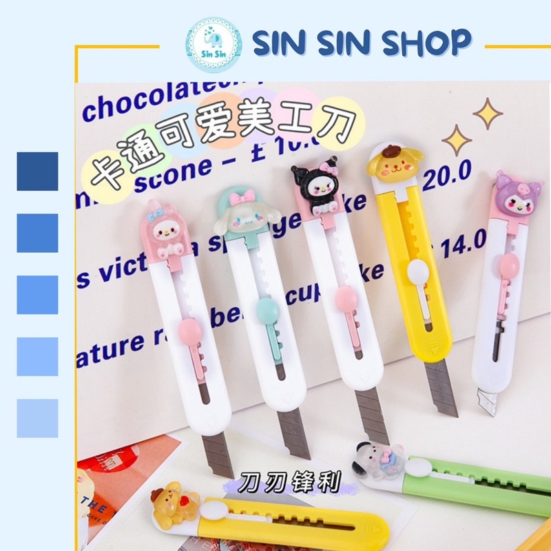 Dao Rọc Giấy Mini Charm Hoạt Hình Nhỏ Gọn Dễ Thương - SINSIN