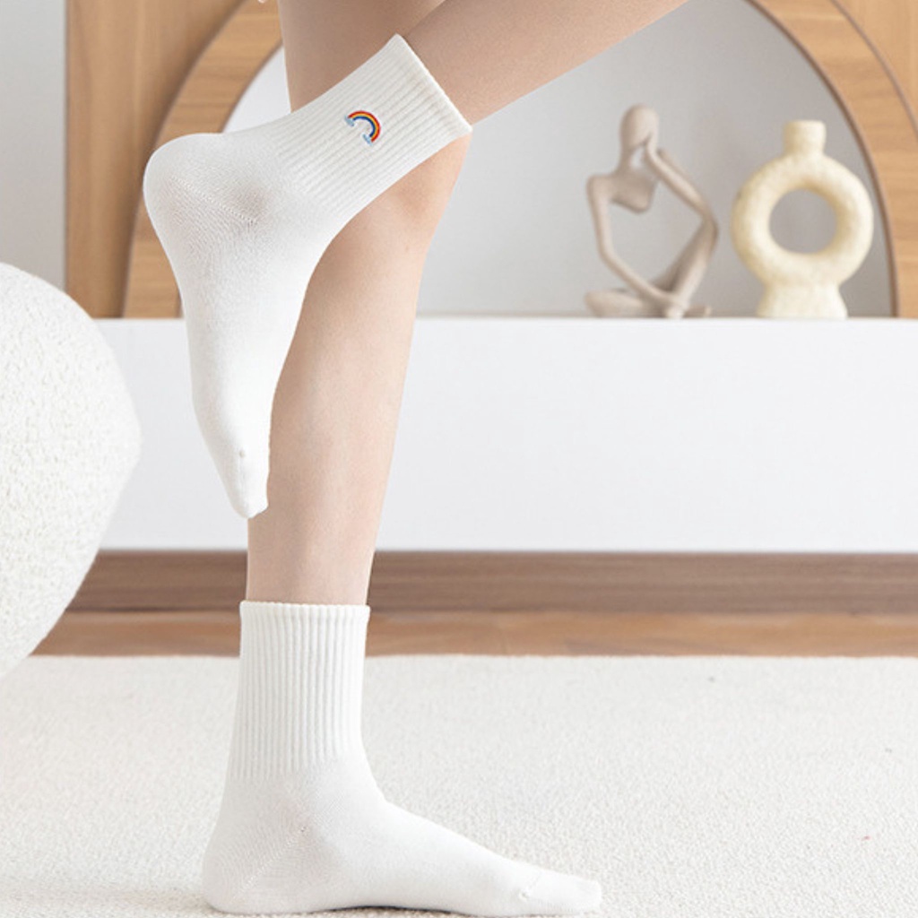 Tất nữ cổ cao - Vớ nữ cute họa tiết thời tiết đáng yêu xinh xắn Bellar T342