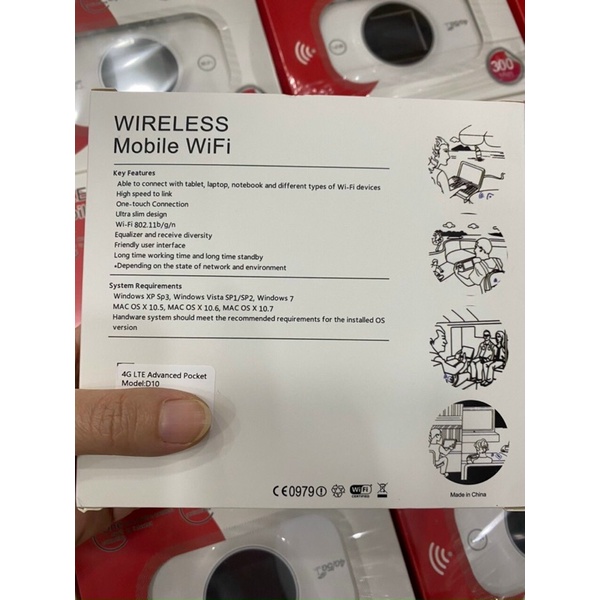 Phát Wifi 5G ZTE D10 chính hãng 300Mbps - Bản nâng cấp từ H1 siêu xịn có màn hình hiển thị. Pin 3.600mAh