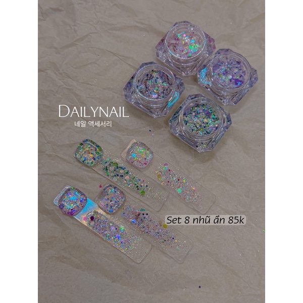 Nhũ Sequin Daily mix ẩn móng