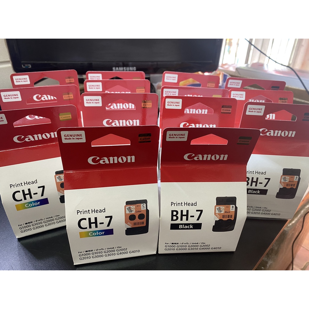 Đầu in phun Canon G1000 G1010, G2000 G2010, G3000 G3010 mã BH-7, CH-7 Mẫu mới, thay thế cho Ca91, Ca92