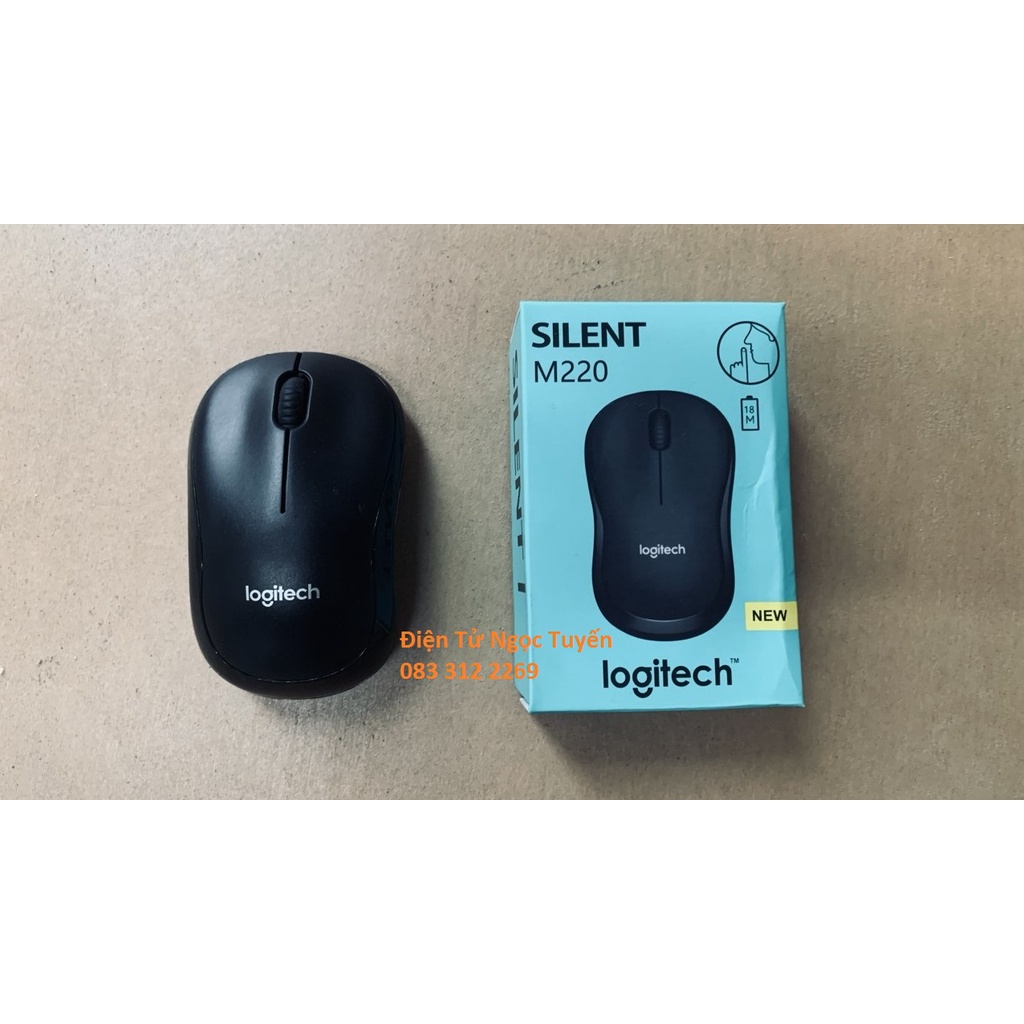 Chuột không dây Logitech M220 Silent