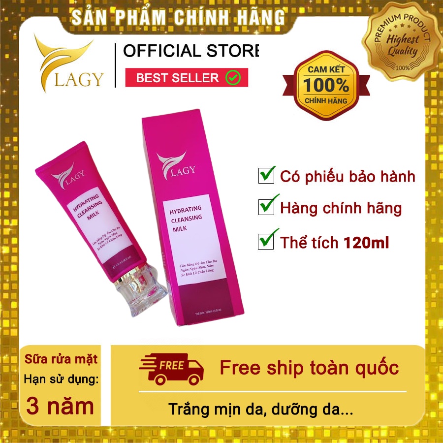 Sữa rửa mặt YLAGY 3 in 1 ,loại sạch bụi bẩn, tẩy trang và làm trắng da