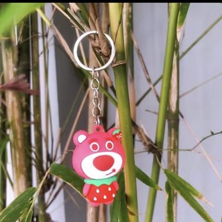 MÓC KHOÁ SILICON GẤU DÂU LOTSO