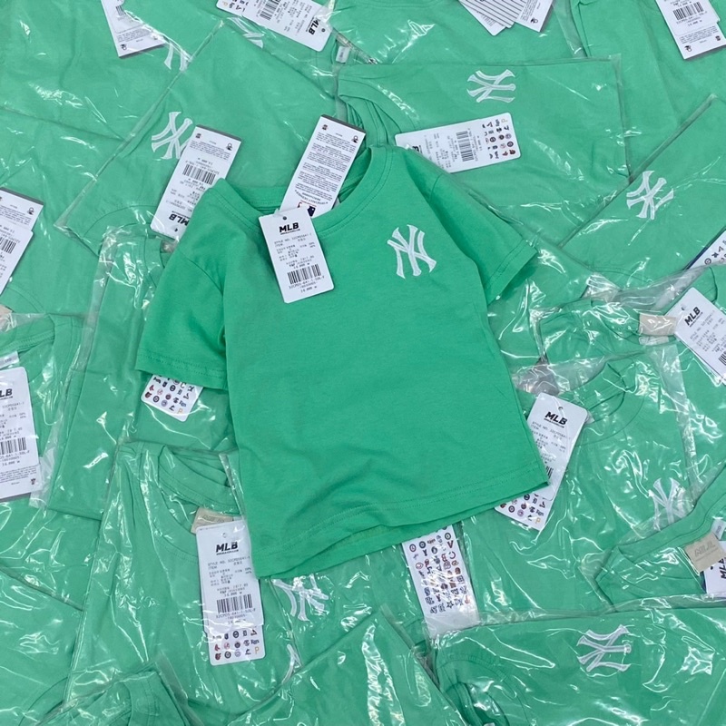 Áo phông NY MLB cộc tay mùa hè cho bé trai và bé gái