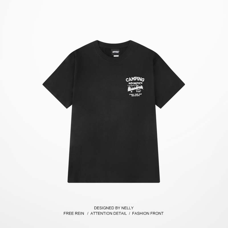 Áo thun Nelly ngắn tay in hình "CAMPING" áo phông
