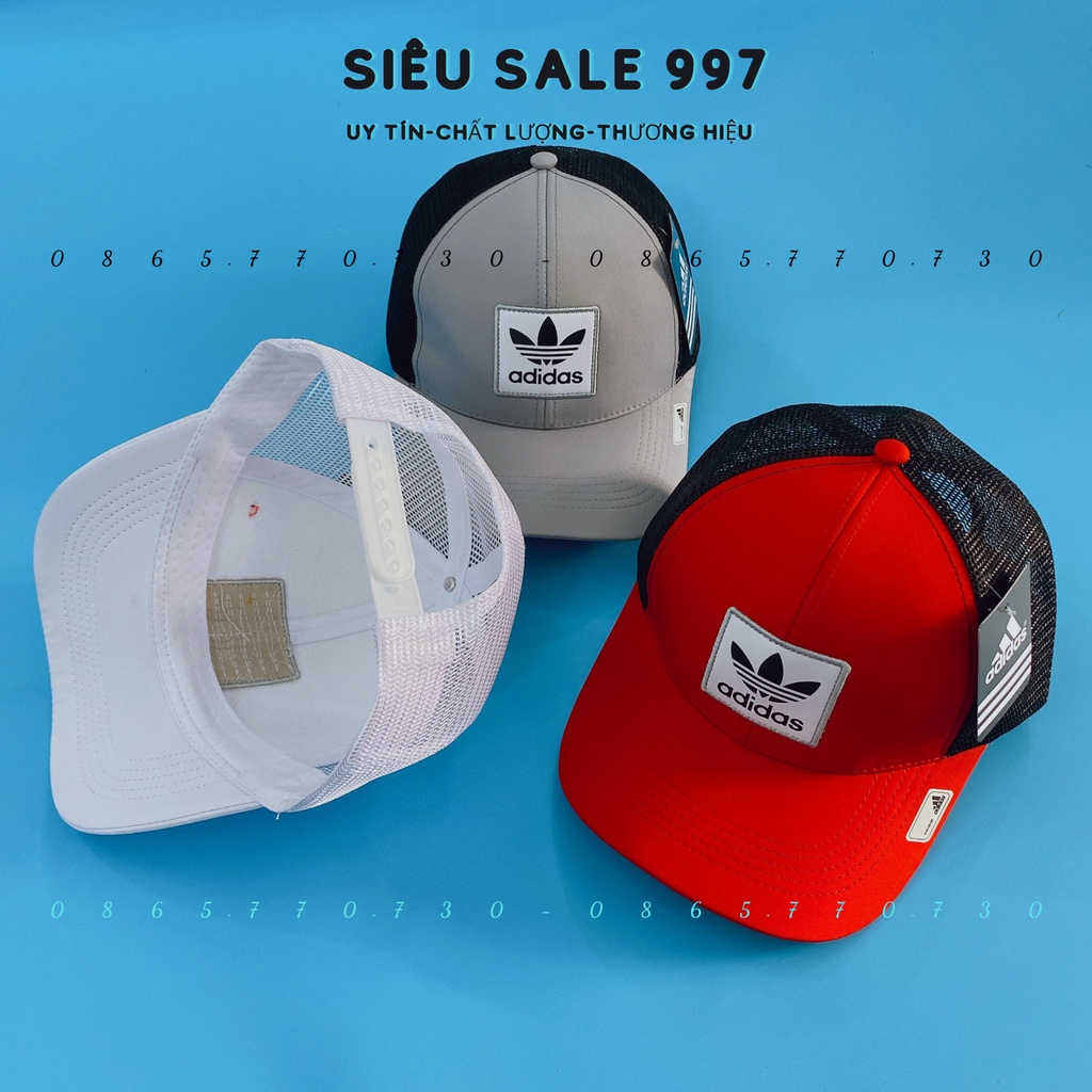 MŨ LƯỠI TRAI LOGO VUÔNG ADD CAO CẤP CHẤT DÙ PHỐI LƯỚI NHẸ ĐỘI ÊM ĐẦU THỜI TRANG