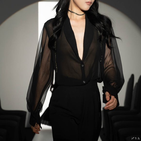 Quần suông lưng cao, lưng trơn basic DARKLE PANTS | NYA STUDIO