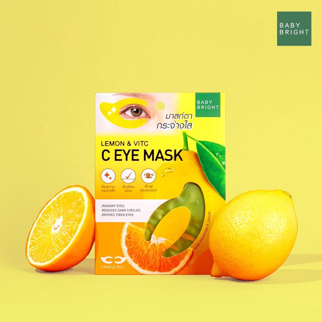 Mặt Nạ Mắt Baby Bright Giảm Thâm Vùng Mắt Mới Lemon And VitC C Eye Mask 3.5g
