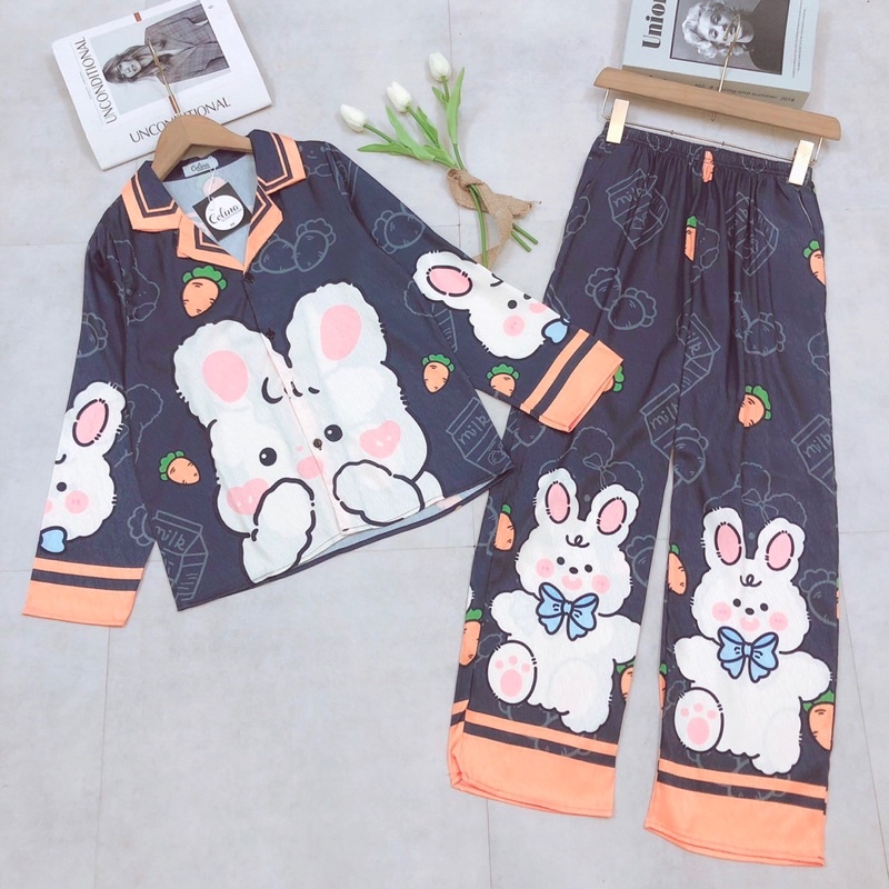 ĐỒ Bộ_PIZAMA_lụa xước thiết kế_vải loại 1🥰💕mềm mịn👍💕mát lạnh