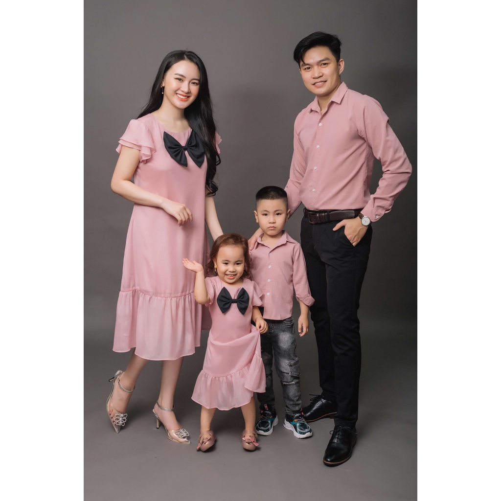 Đồ gia đình 3 người/ 4 người/ 5 người, set gia đình, áo đồng phục gia đình dự tiệc, set đồ gia đình chụp hình/ F18