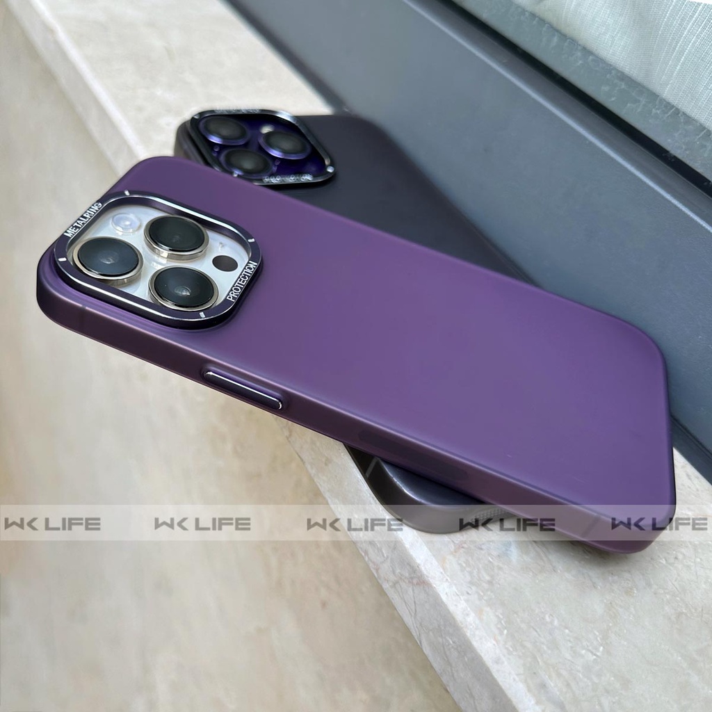 Ốp Siêu Mỏng Nhám Chống Vân Tay KST Design Ultra Thin Skin Feeling  Cho 12 / 13 / 14 Pro Max