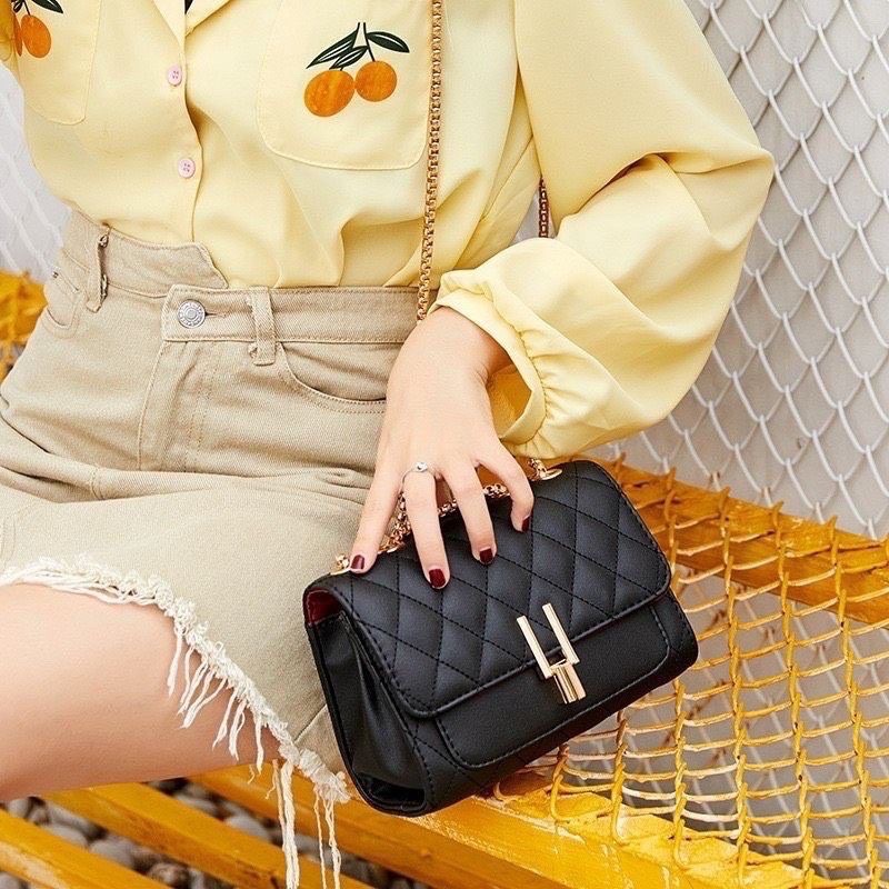 Túi xách nữ đeo vai khoá chữ y  hàng quảng châu