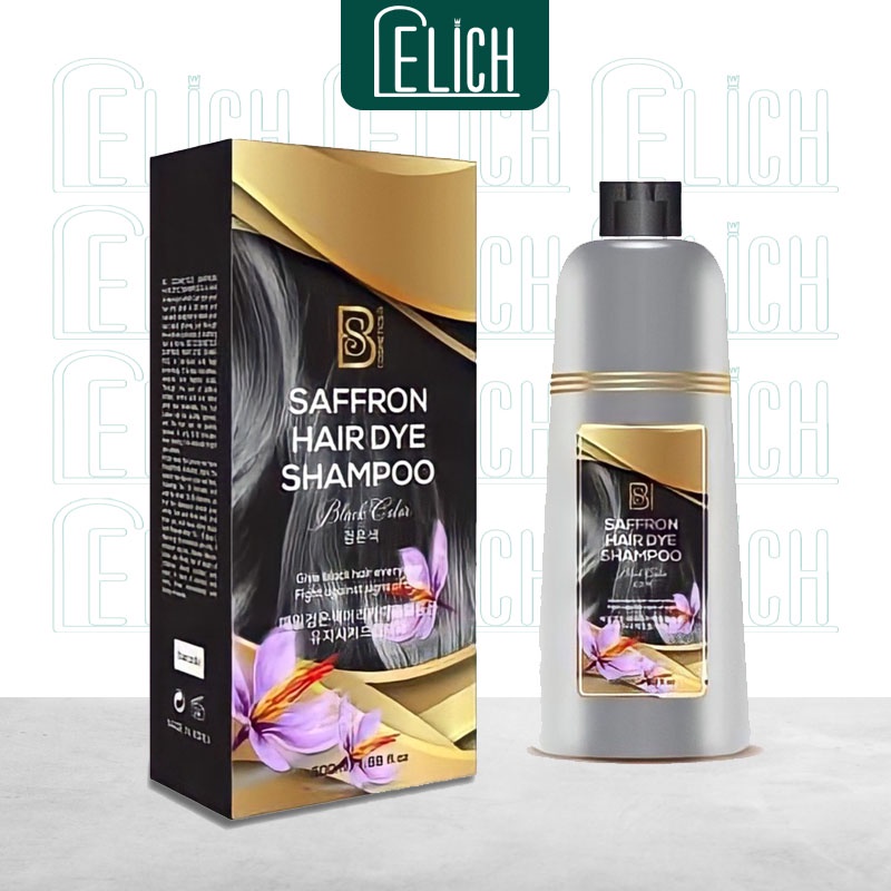 Dầu gội phủ bạc tóc Dầu gội nhuộm tóc bạc Dầu gội phủ bạc thảo mộc saffron
