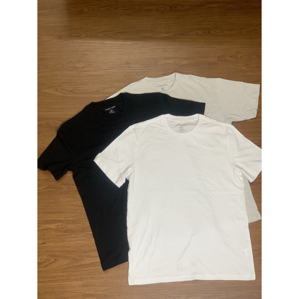 Áo phông trơn nam basic cotton mát mẻ dễ phối đồ thấp hút tốt trắng đen chuẩn dáng khỏe khoắn