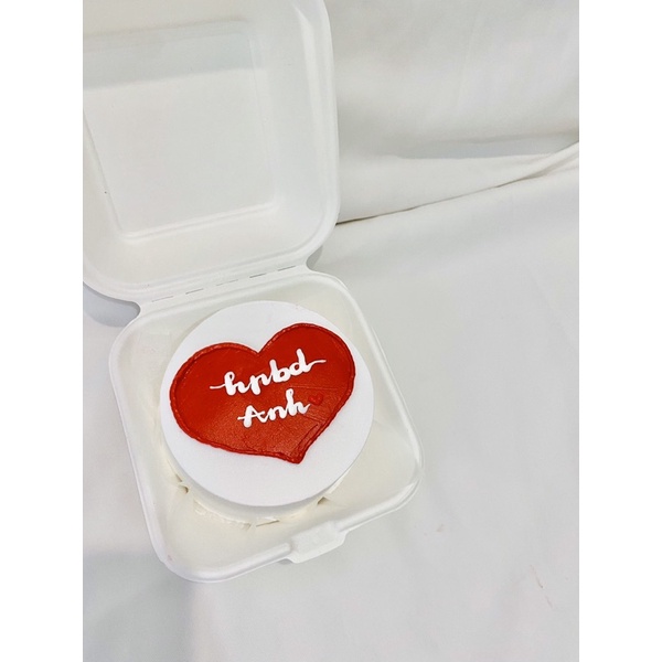 BÁNH KEM BENTO MINI SIZE 10CM HÌNH TRÁI TIM
