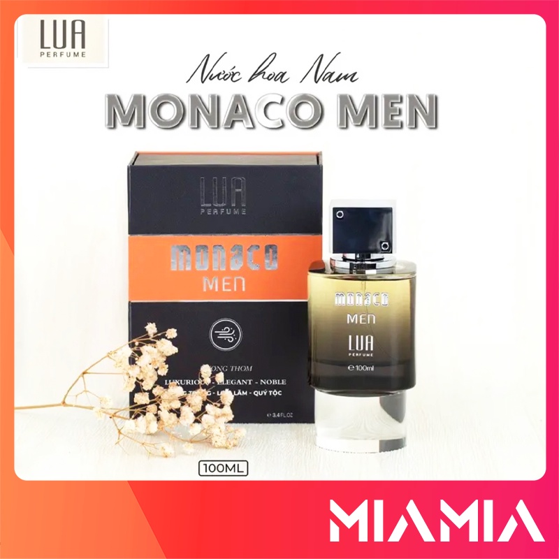 Nước Hoa Nam Monaco Men Lua Perfume 100ml - Nước Hoa Chính Hãng - Mùi Hương Sang Trọng Lịch Lãm