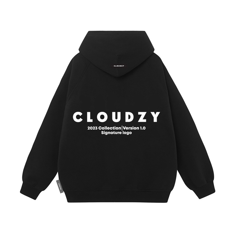 Áo hoodie zip nam nữ local brand unisex cặp đôi nỉ ngoại cotton form rộng có mũ xám đen dày cute CLOUDZY BASIC Z